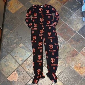SF Giants Fleece Footed Pajamas
